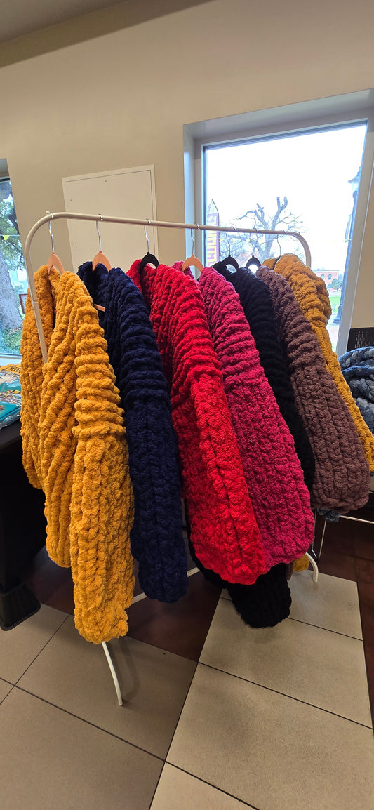 Crochet Chunky blazer jacket