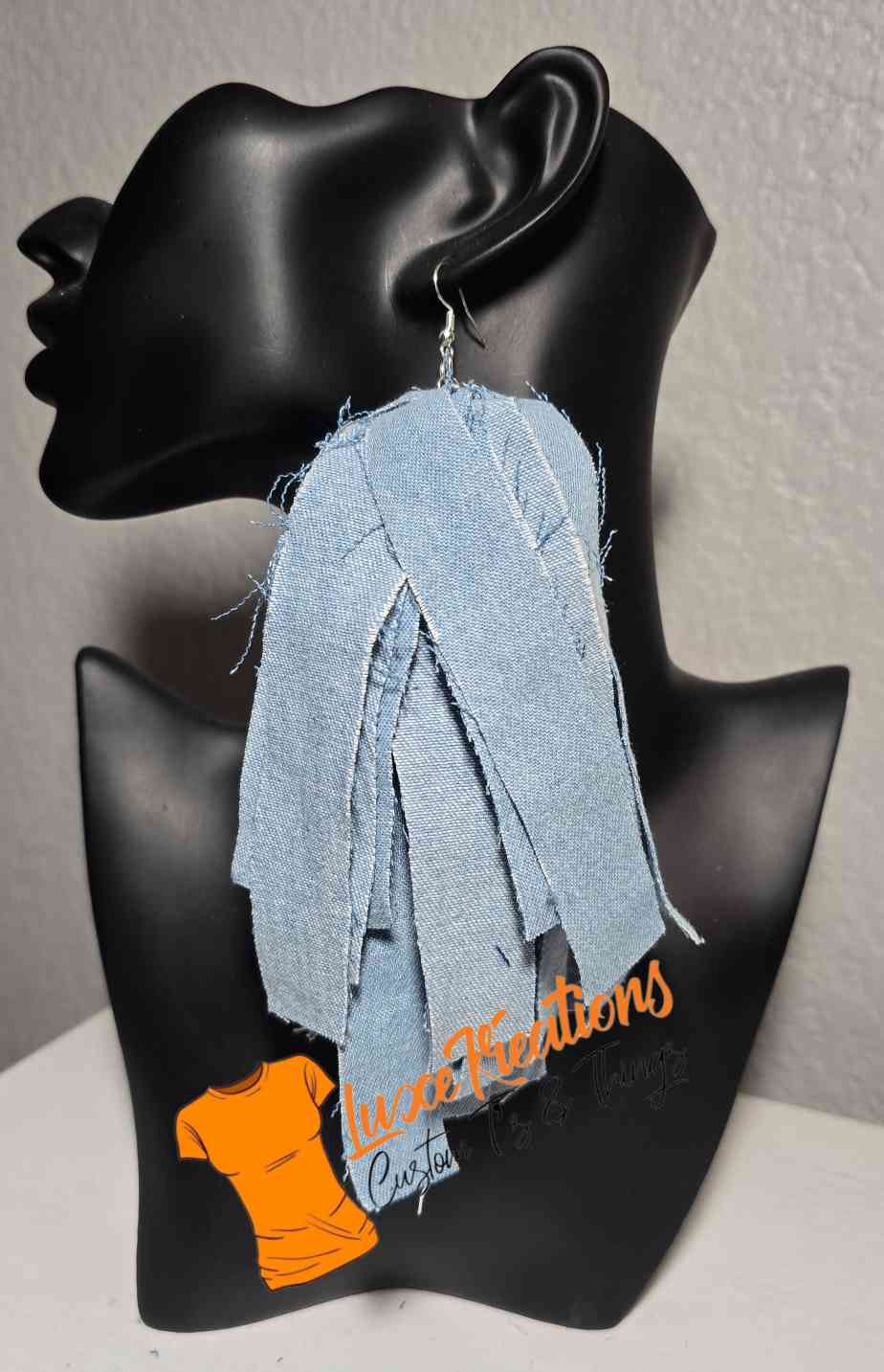 Demin fringed