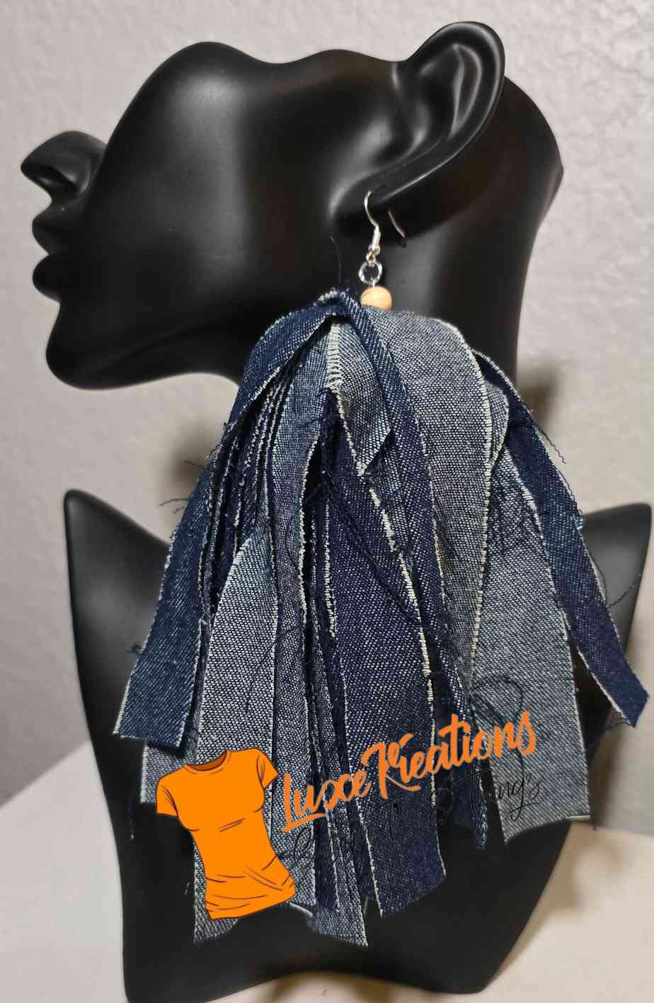 Demin fringed